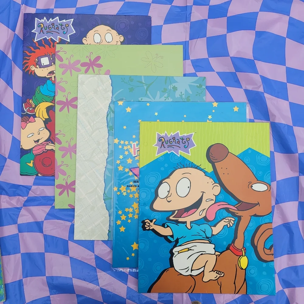 Y2K Unpunched Folder Bundle Ft. The Rugrats, Winnie the Pooh & Hello Kitty